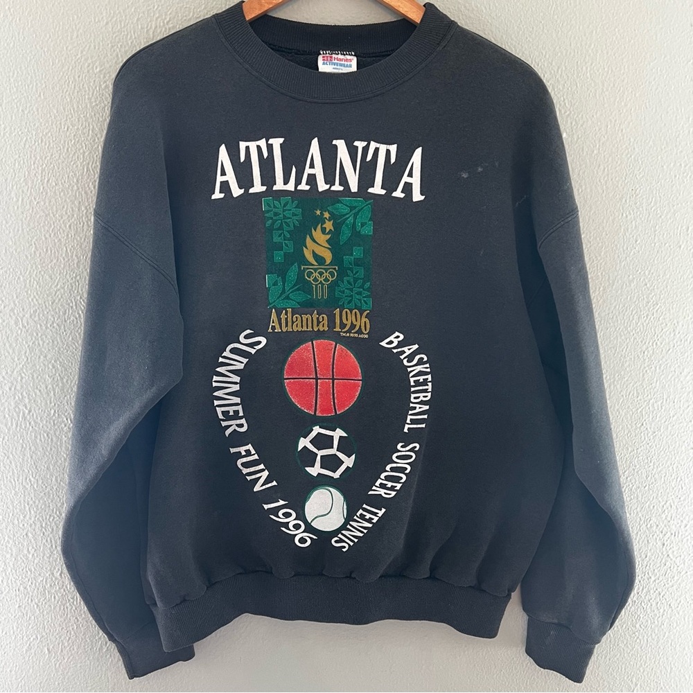 Vintage 1996 Atlanta Olympics Faded Crewneck